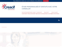 Tablet Screenshot of creacif.fr